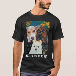 T-shirt Peinture de selfie d'animal de compagnie par Alfre
