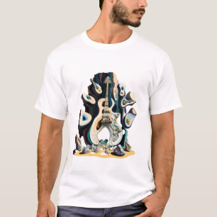 T-shirt Peinture de style Antonio Gaudi, musique rock