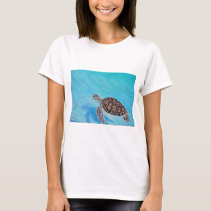 T-shirt Peinture de tortue marine