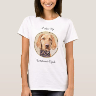 T-shirt Peinture de Vizsla à poil dur - Jolie œuvre d'art