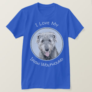 T-shirt Peinture de Wolfhound en Irlande - Beau art origin