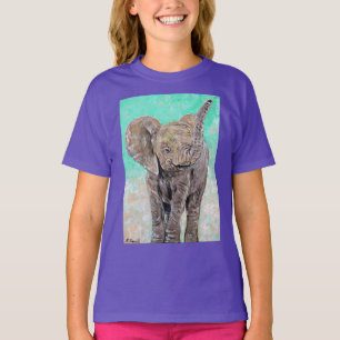 T-shirt Peinture des éléphants de bébé