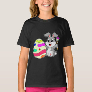 T-shirt Peinture des oeufs de Pâques de lapin