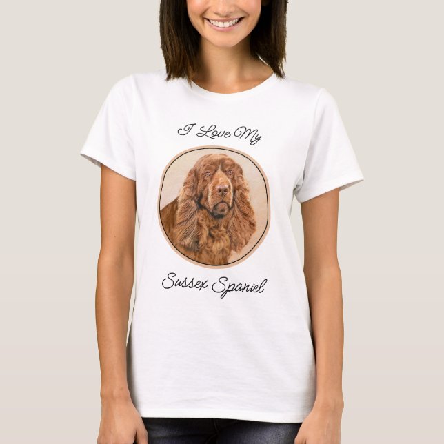 T-shirt Peinture d'espagne de Sussex - jolie art original  (Devant)