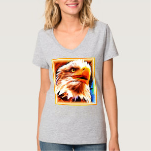 T-shirt Peinture d'un Visage d'Aigles Étonnant. Commandez 