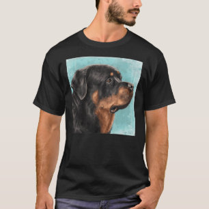 T-shirt Peinture D'Une Rotation Adorable Du Côté L