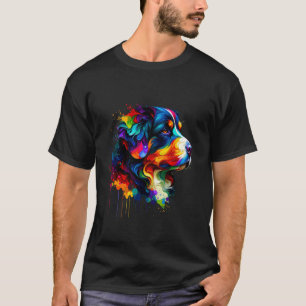 T-shirt Peinture éclaboussée Entlebucher Mountain Dog
