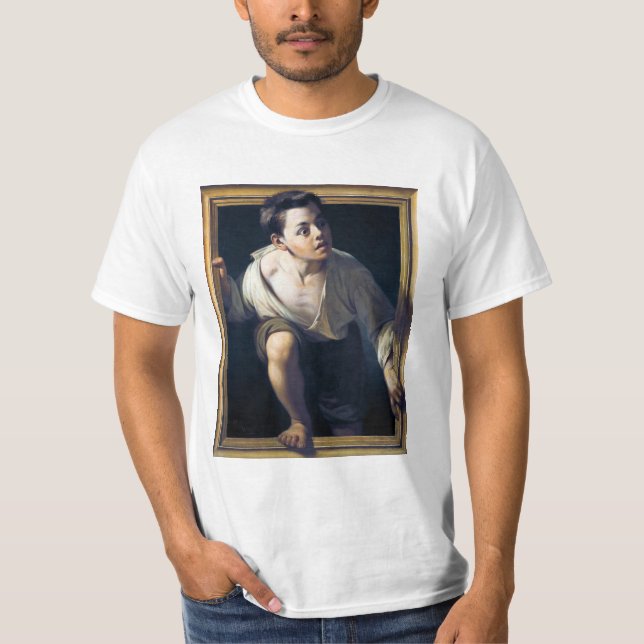 T-shirt Peinture « en Échappant de la critique » (Devant)