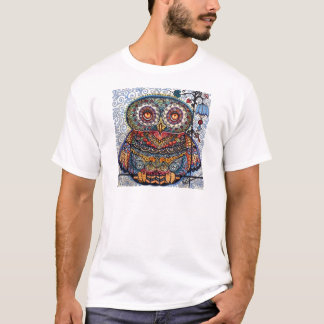 T-shirt Peinture graphique magique de hibou
