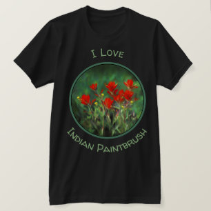 T-shirt Peinture indienne de pinceau - Art Fleur original
