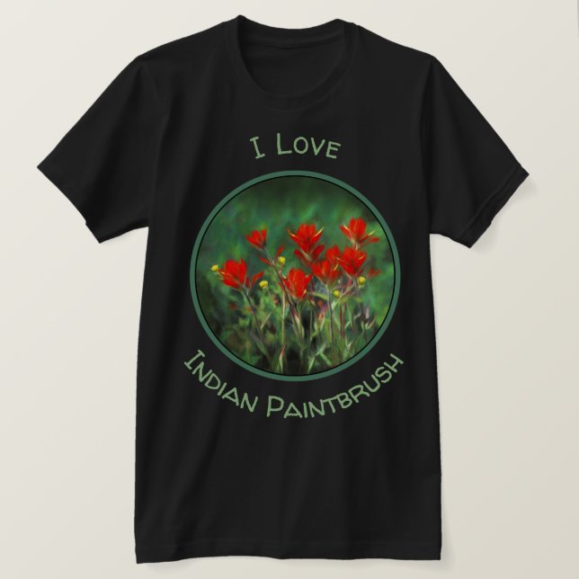 T-shirt Peinture indienne de pinceau - Art Fleur original (Design devant)
