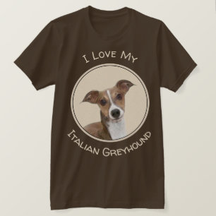 T-shirt Peinture italienne Greyhound - Cute Original Chien