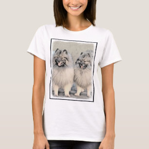 T-shirt Peinture Keeshond Brothers - Art Chien original