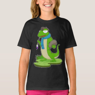 T-shirt Peinture Lizard Peinture Pinceau