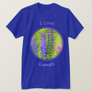 T-shirt Peinture Lupine - Art Fleur Original