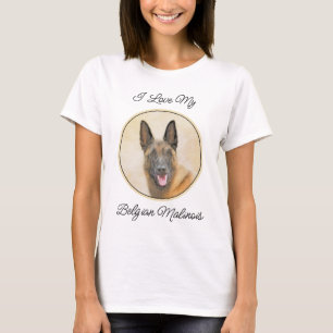 T-shirt Peinture Malinoise belge - Cute Original Chien Art