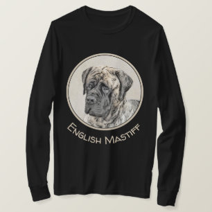 T-shirt Peinture mastiff anglaise (Brindle) - Dog Art
