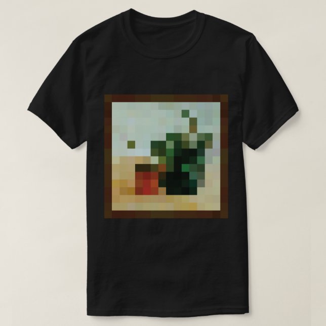 T-shirt Peinture Minecraft Paradisträd (Design devant)