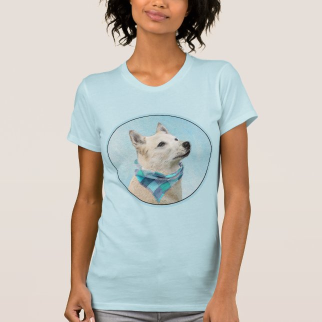 T-shirt Peinture norvégienne Buhund - jolie art original c (Devant)
