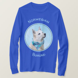 T-shirt Peinture norvégienne Buhund - jolie art original c