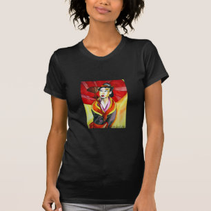T-shirt peinture originale d'art Geisha