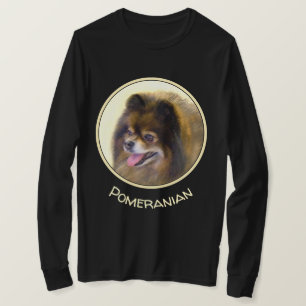 T-shirt Peinture originale de Chien en en noir et en tan d