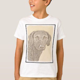 T-shirt Peinture originale de chien par Retriever de Chesa