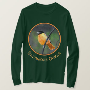 T-shirt Peinture Oriole - Art Oiseau Original