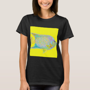T-shirt peinture Poisson tropical brillant