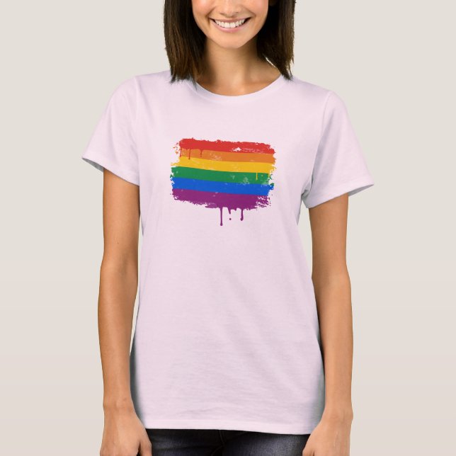 T-shirt Peinture Rainbow (Devant)