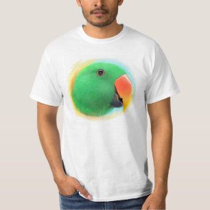 T-shirt Peinture réaliste de perroquet d'Eclectus