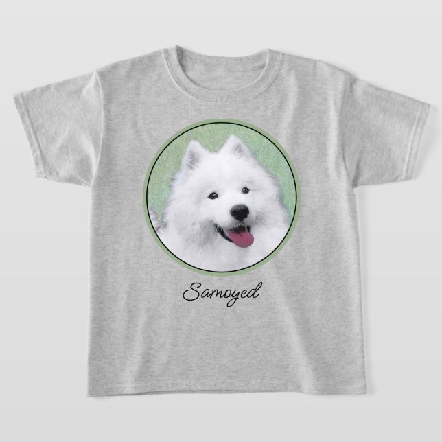 T-shirt Peinture Samoyed - Cute Original Chien Art (Poser)