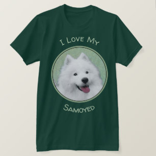 T-shirt Peinture Samoyed - Cute Original Chien Art