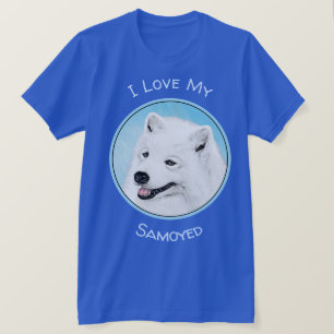 T-shirt Peinture Samoyed - Cute Original Chien Art