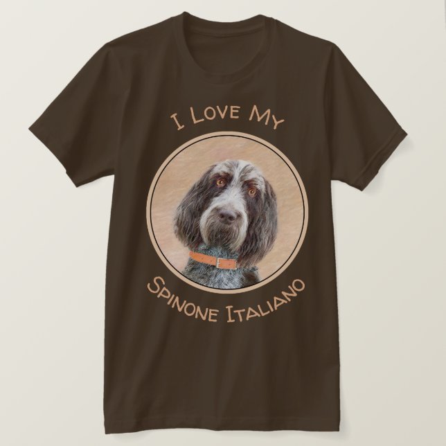 T-shirt Peinture Spinone Italiano - Belle Art Original Chi (Design devant)