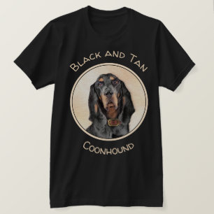 T-shirt Peinture sur sol noir et brun - Art original sur c