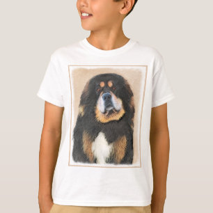 T-shirt Peinture Tibétaine Mastiff - Joli art original chi
