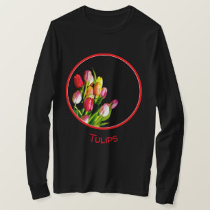 T-shirt Peinture tulipe - Art floral original