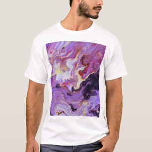 T-shirt Peintures acryliques couleur tonique, abstrait.