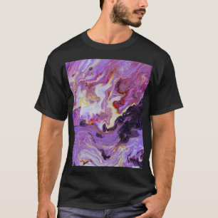T-shirt Peintures acryliques couleur tonique, abstrait.