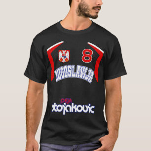 T-shirt Peja Stojakovic Retro Yougoslavie Euro Basketball 