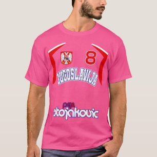 T-shirt Peja Stojakovic Retro Yougoslavie Euro Basketball