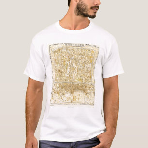 T-shirt Pékin, ChinaPanoramic MapPeking, Chine