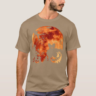 T-shirt Pekingese Et Lune Halloween Costume Citrouille Chi
