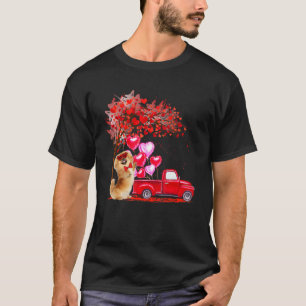 T-shirt Pekingese Lunettes de soleil Coeurs Arbre ramassag