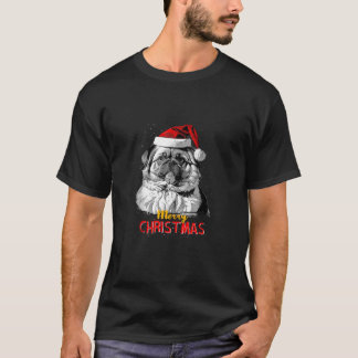 T-shirt Pekingese Père Noël Casquette Joyeux chien de Noël