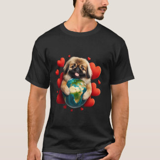 T-shirt Pékinois Jour de la Terre Câlin Amour Propriétaire