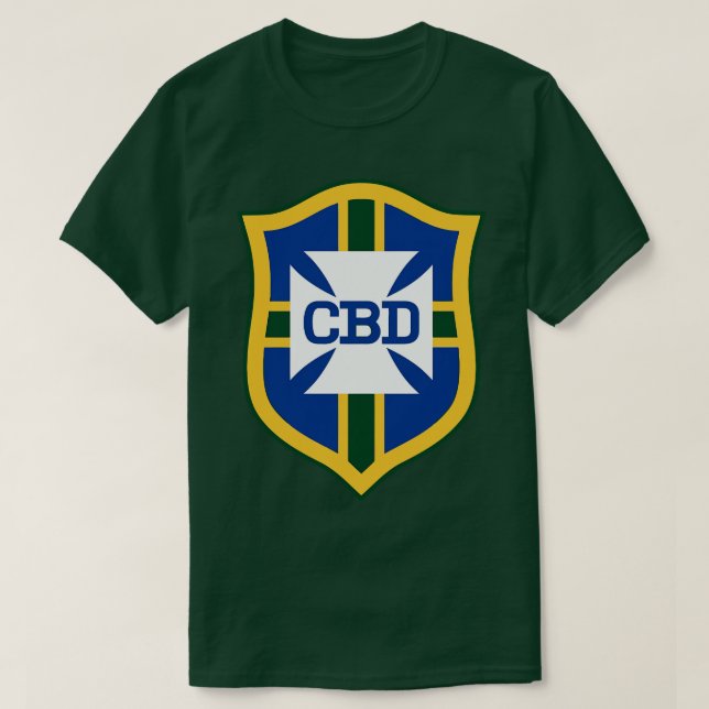 T-shirt Pele Brasil 1970 CBD Jersey FrontBack Imprimer (Design devant)