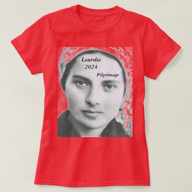 T-shirt Pèlerinage Lourdes 2024 (Design devant)