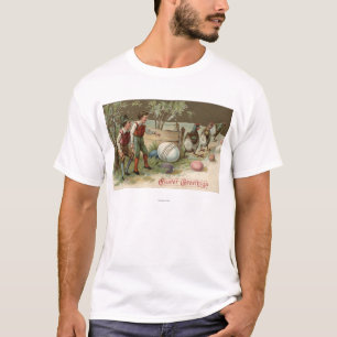 T-shirt Pèlerins précisant des oeufs de pâques